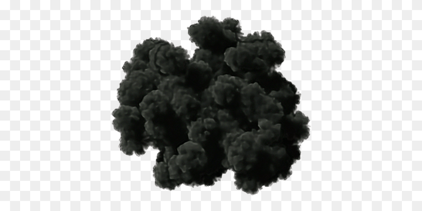 400x360 Ftestickers Дымовое Облако Черный Густой Густой Черный Дым, Минерал, Природа, На Открытом Воздухе Hd Png Скачать