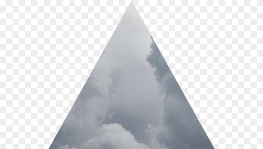 532x475 Ftestickers Triangle Cloud Mysterious Geometric Cumulus Clipart PNG