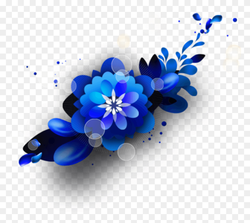 921x815 Ftestickers Watercolor Flowers Floralswag Blue Blue Watercolor Flowers, Clothing, Apparel, Graphics Descargar Hd Png