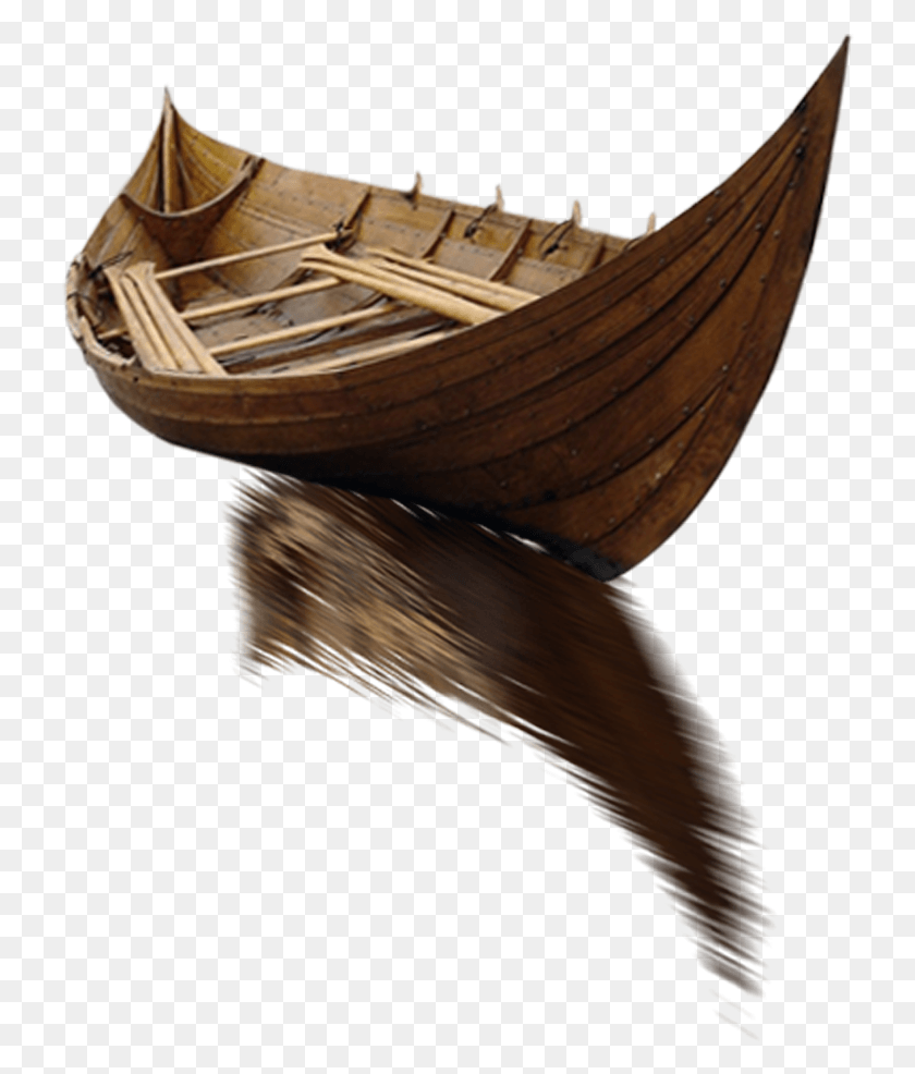 728x926 Ftestickers Wooden Boat Sea Old Wooden Boat, Canoe, Rowboat, Vehicle HD PNG Download