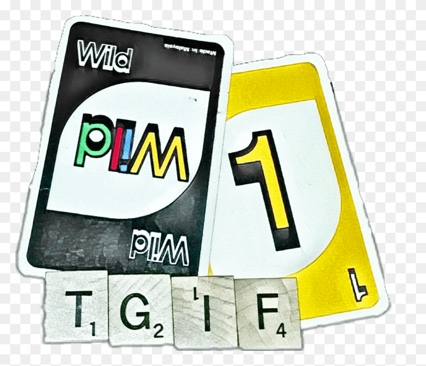 1024x871 Ftetgif Itookthispic Cards Uno Wild1 Games, Text, Number, Symbol HD PNG Download