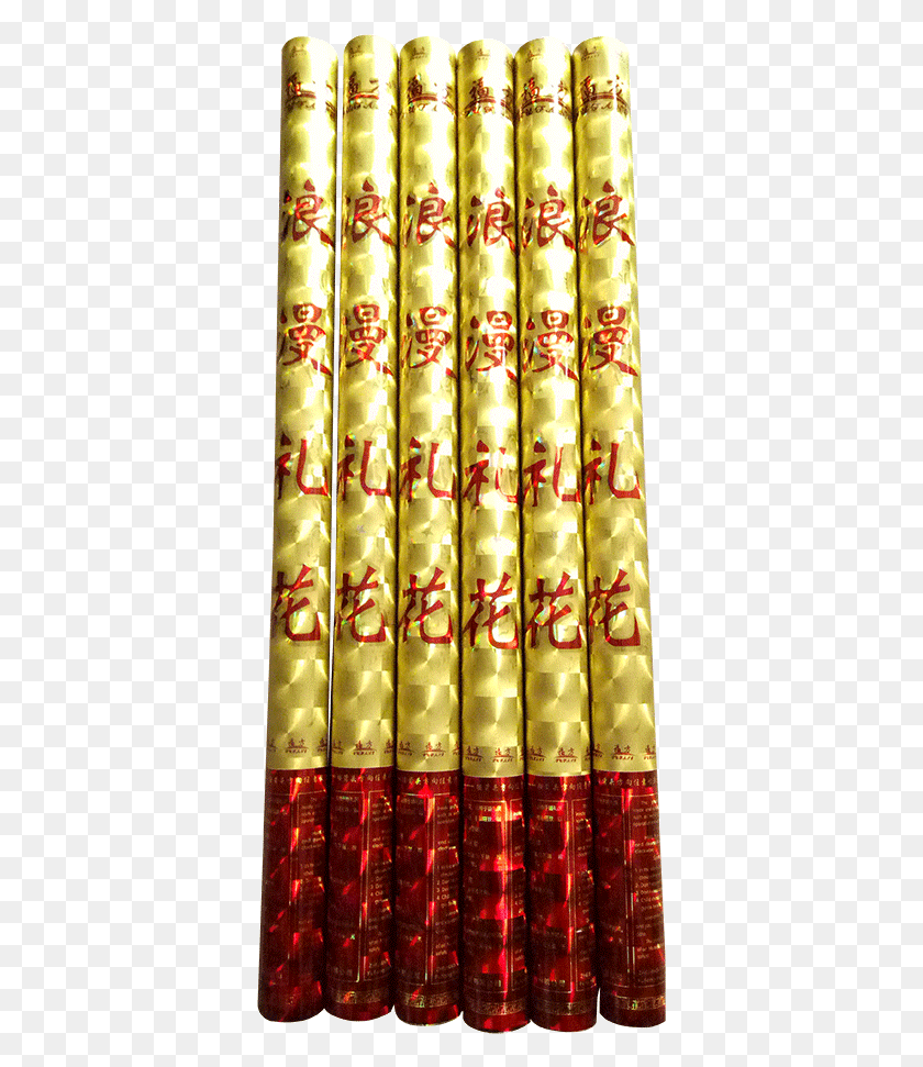 373x911 Fu Fang Romantic Golden Pattern Fireworks, Sweets, Food, Confectionery HD PNG Download