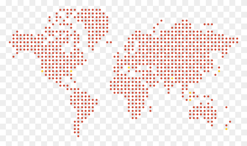 2000x1119 Fuelled By Our Passion For Our Craft And The People World Map Dotted, Text, Pac Man, Pattern HD PNG Download