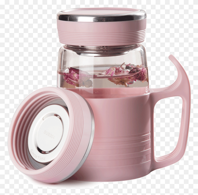 792x779 Fuguang Glass Portable Water Cup With Office Cup With Water Bottle, Mixer, Appliance, Jar HD PNG Download
