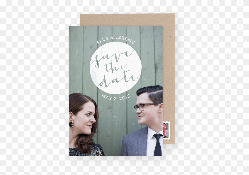 408x529 Full Circle Save The Date Card Poster, Person, Human, Clothing HD PNG Download