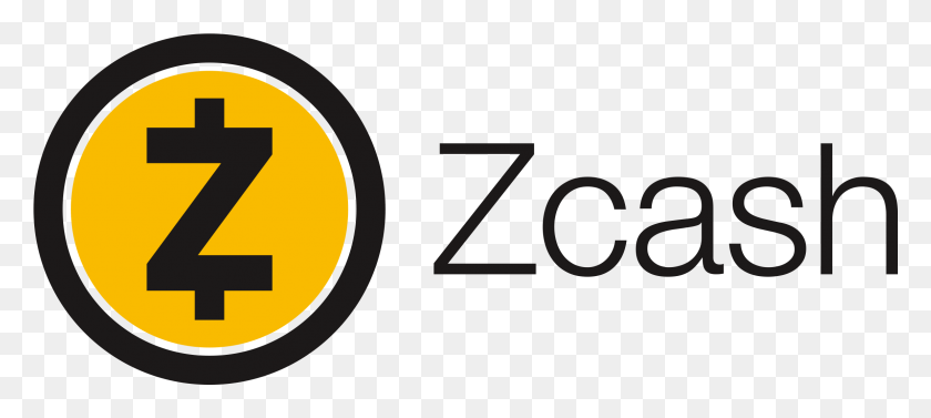 2302x938 Полноцветный Горизонтальный Логотип Zcash Круг, Число, Символ, Текст Hd Png Скачать