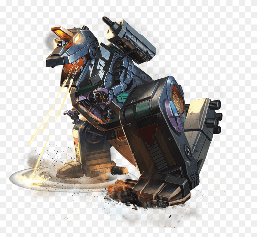 1108x1015 Full Images Of Titans Return Package Art Transformers Trypticon, Bulldozer, Tractor, Vehicle HD PNG Download