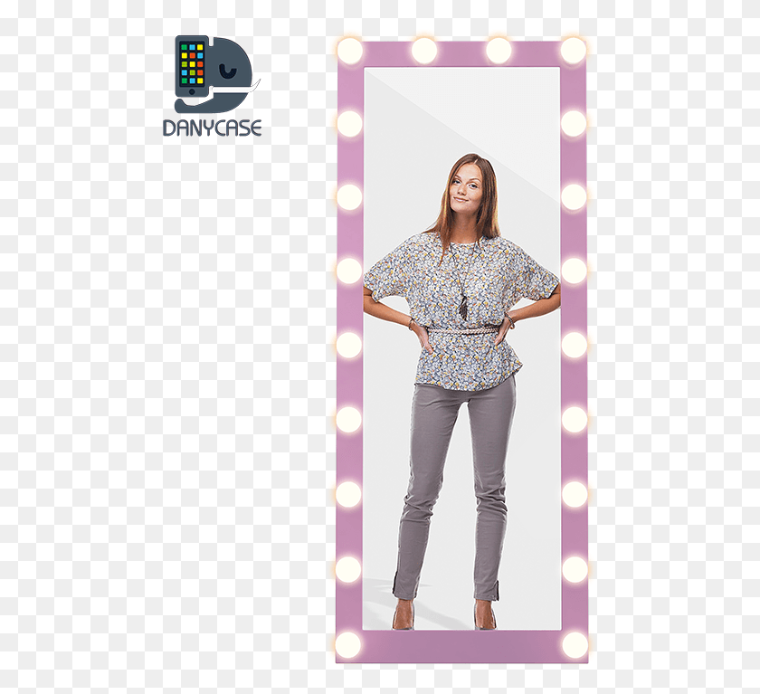 481x707 Full Length Mirror Wholesaler Woman Hands On Hips, Clothing, Apparel, Person HD PNG Download