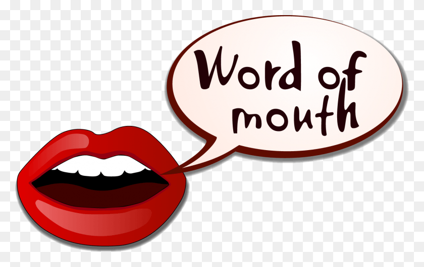 1477x891 Descargar Png Logotipo Completo Word Of Mouth Logo, Labio, Dientes, Texto Hd Png