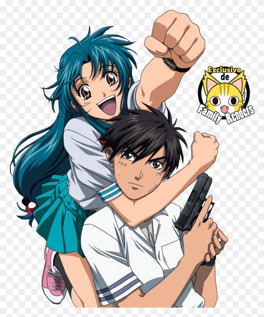 782x953 Full Metal Panic Fumoffu Sousuke, Комиксы, Книга, Манга Png Скачать