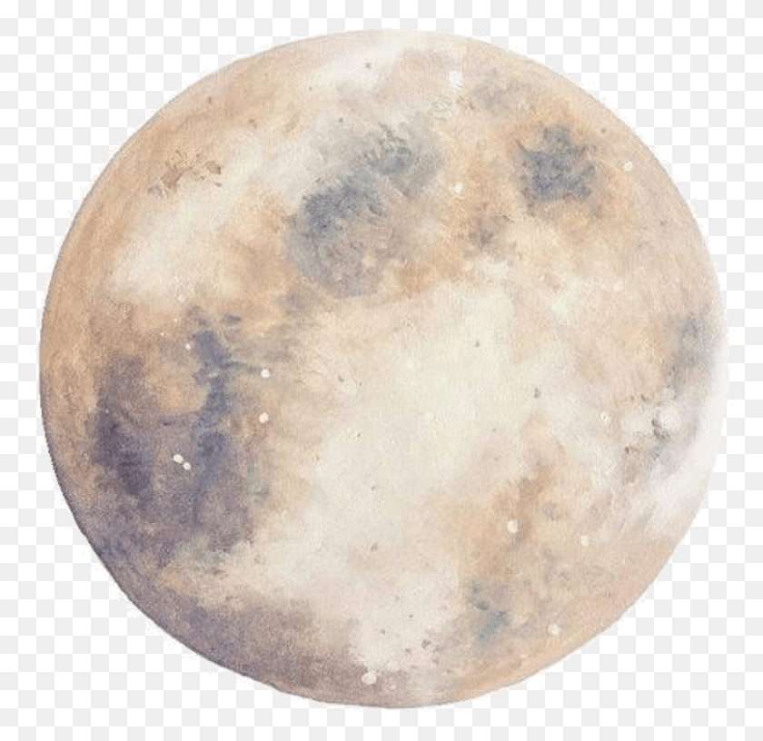1581x1534 Full Moon Moon Watercolor, Outer Space, Night, Astronomy HD PNG Download