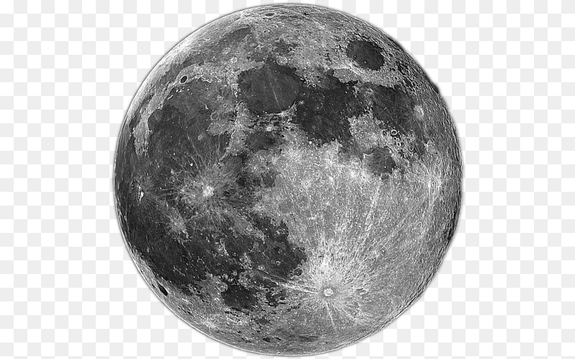 522x524 Full Moon Round Moon, Astronomy, Nature, Night, Outdoors PNG