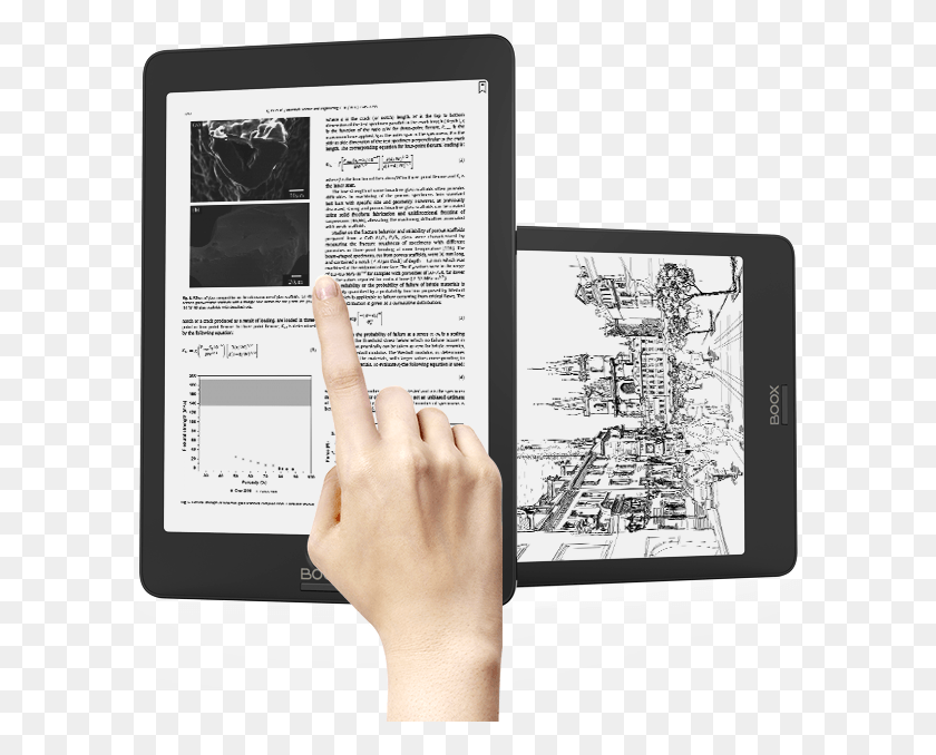 599x618 Full Screen Touch Allows Users To Manage All Activities E Reader, Text, Person, Human HD PNG Download