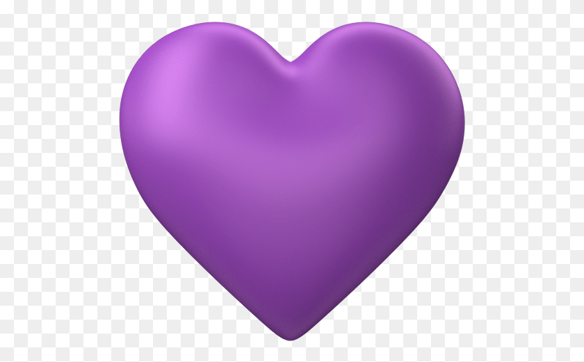 499x461 Full Size 640 480 Pixels Purple Heart No Background, Balloon, Ball, Heart HD PNG Download