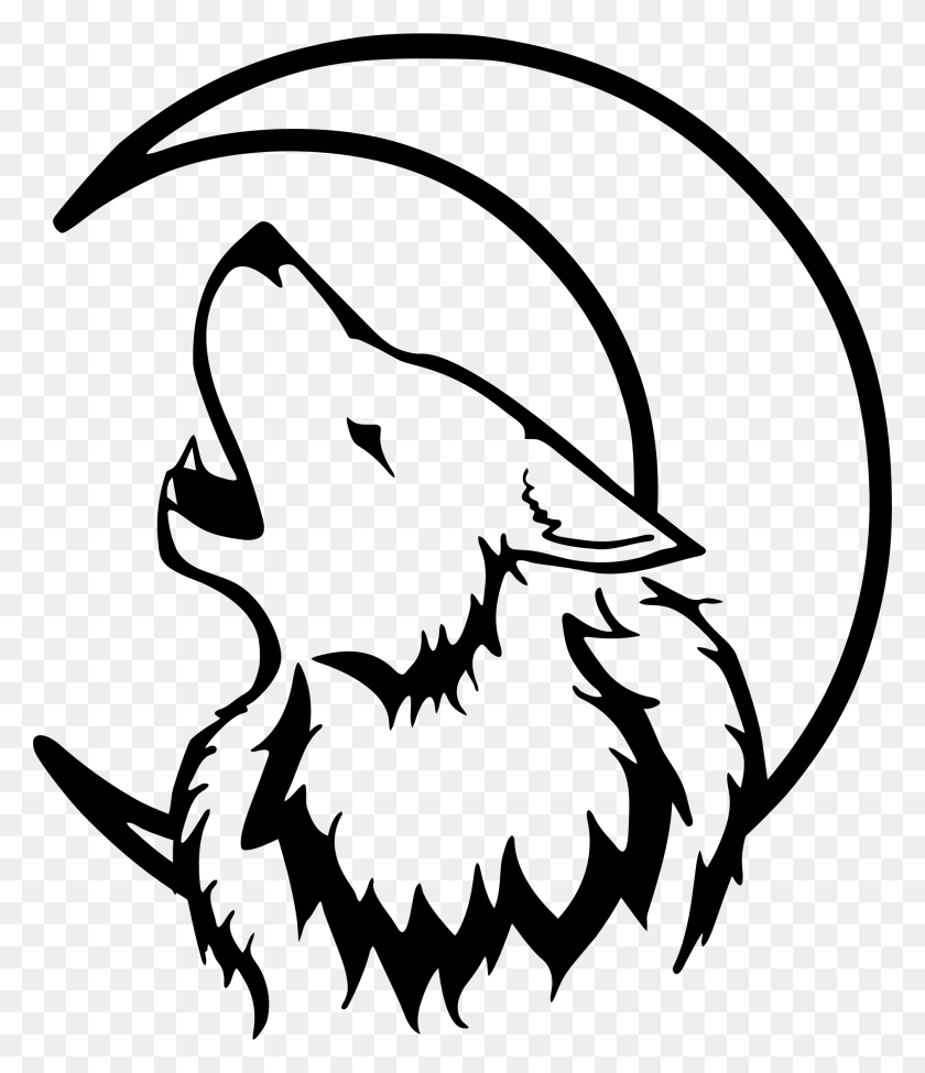 1888x2217 Full Size Of How To Draw A Wolf Head For Beginners Black And White Wolf Drawing, Gray, World Of Warcraft HD PNG Download