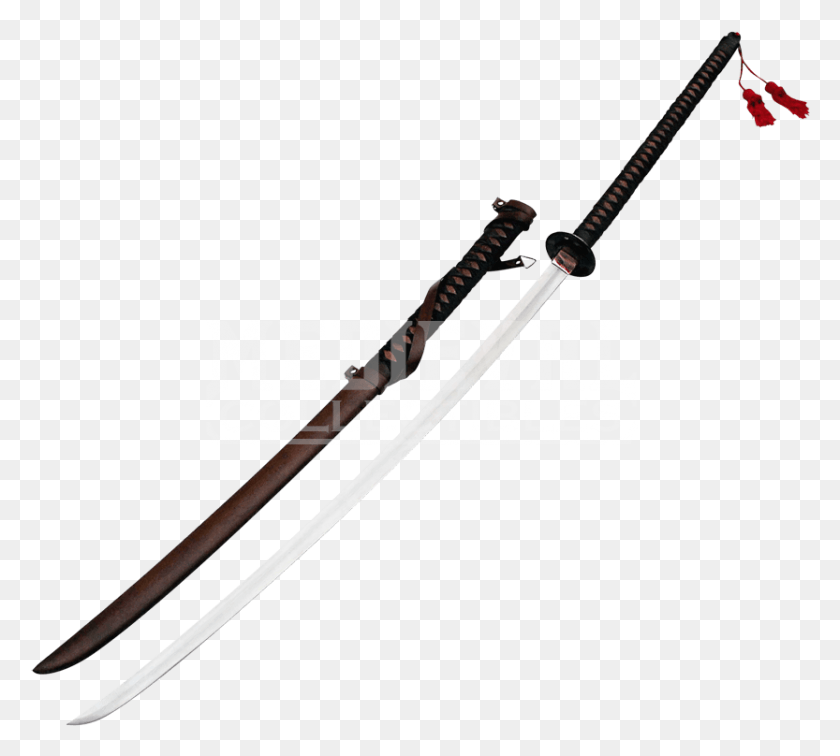 833x744 Full Tang O Dachi Great Samurai Sword Samurai Sword, Weapon, Weaponry, Blade HD PNG Download