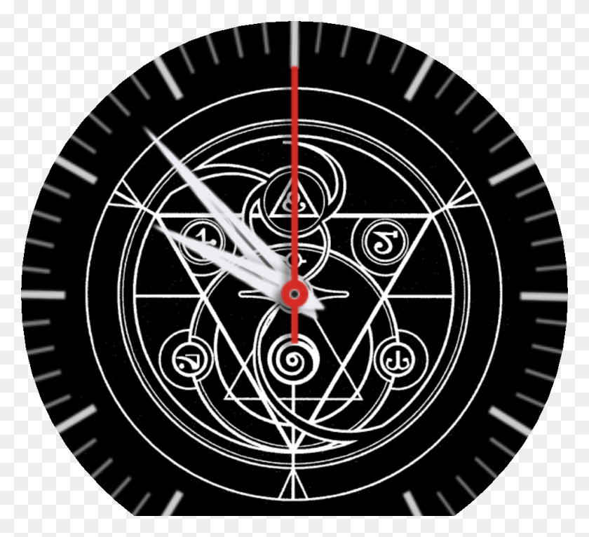 960x870 Fullmetal Alchemist Transmutation Array Watch Face, Analog Clock, Clock, Wall Clock HD PNG Download