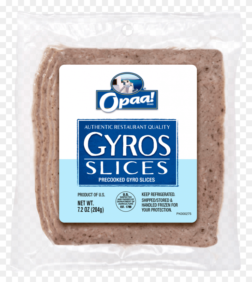 796x897 Fully Cooked And Sliced Premium Gyros Meat In A Convenient Opaa, Food, Plant, Dessert HD PNG Download