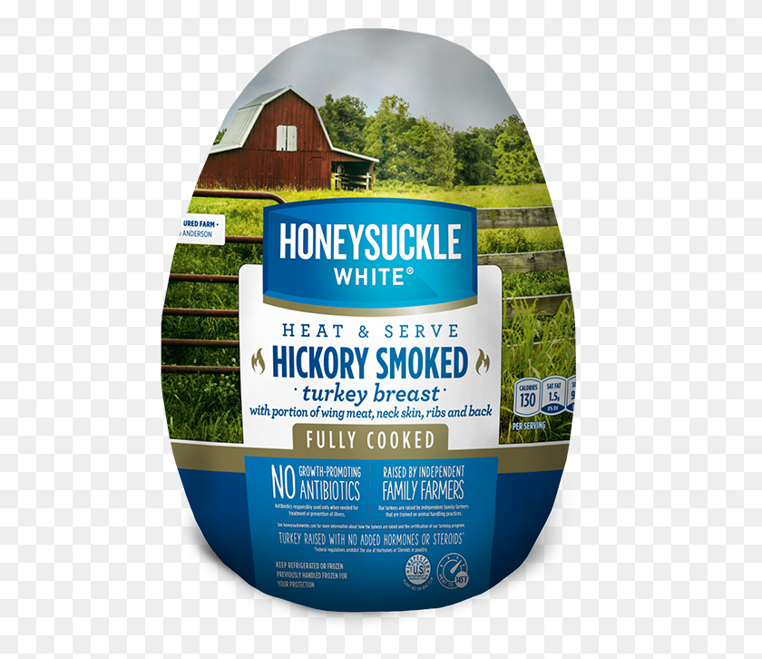 488x666 Fully Cooked Hickory Smoked Bone In Turkey Breast Circle, Label, Text, Plant HD PNG Download