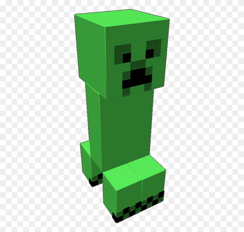 331x737 Fully Functional Creeper From Minecraft He Looks Around Fictional Character, Mailbox, Letterbox, Can HD PNG Download