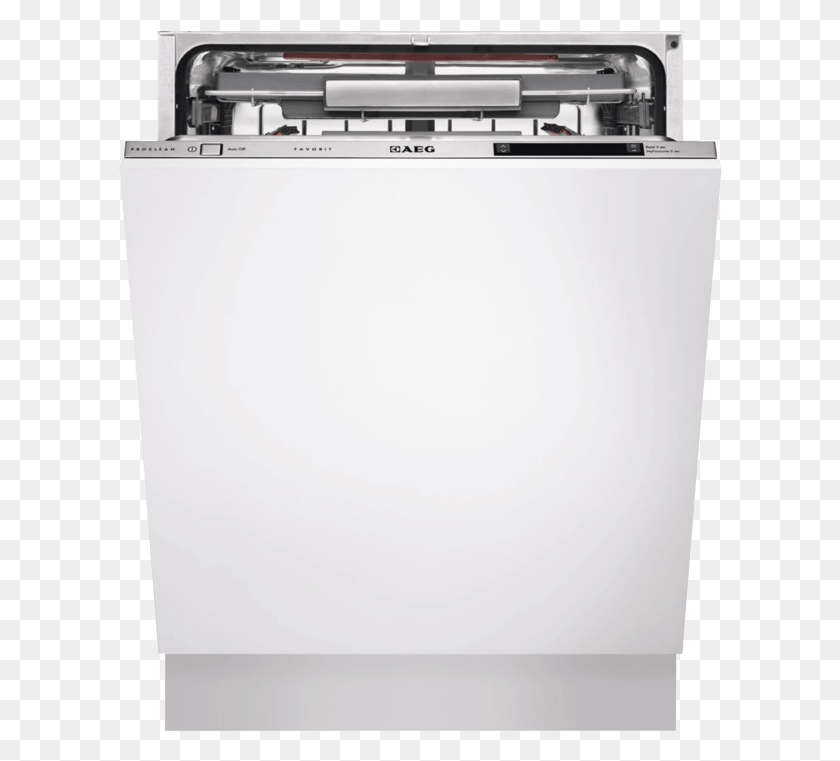 604x701 Полностью Интегрированная Посудомоечная Машина Aeg, Appliance Hd Png Скачать