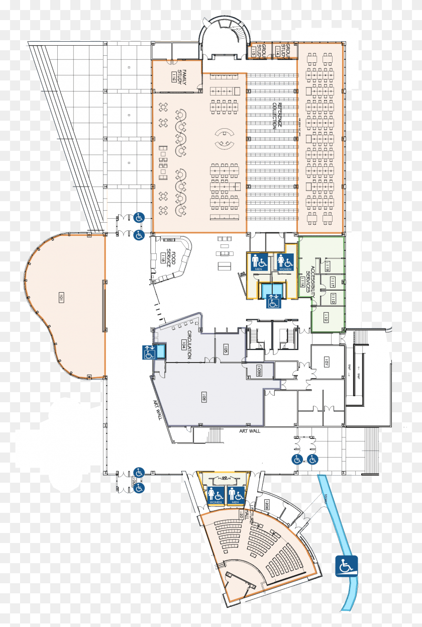 1783x2714 Fulton Library Floor Plan, Plot, Diagram, Floor Plan HD PNG Download