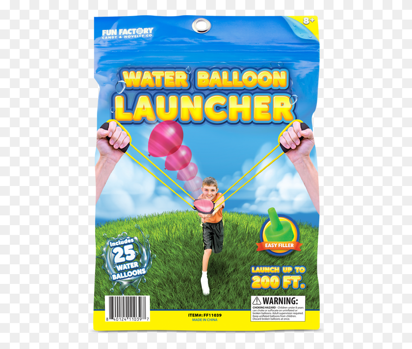494x653 Fun Factory Candy Water Balloon Launcher, Person, Human, Flyer HD PNG Download