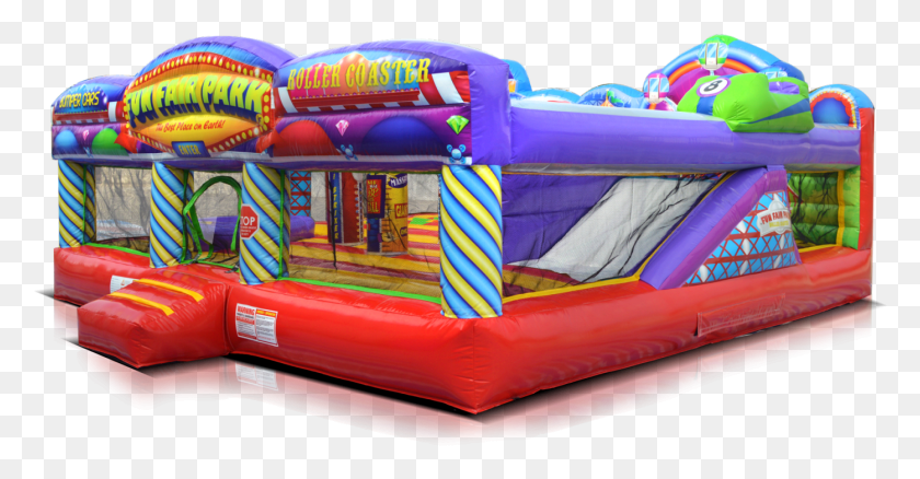 1395x677 Fun Fair Park Jr Toddler Fun Fair Bounce House, Inflatable, Crib, Furniture HD PNG Download