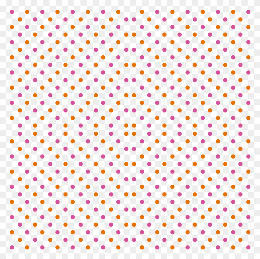791x789 Fun Flowers Pink Orange Polka Dots Wallpaper Polka Dot, Texture, Rug, Pattern HD PNG Download