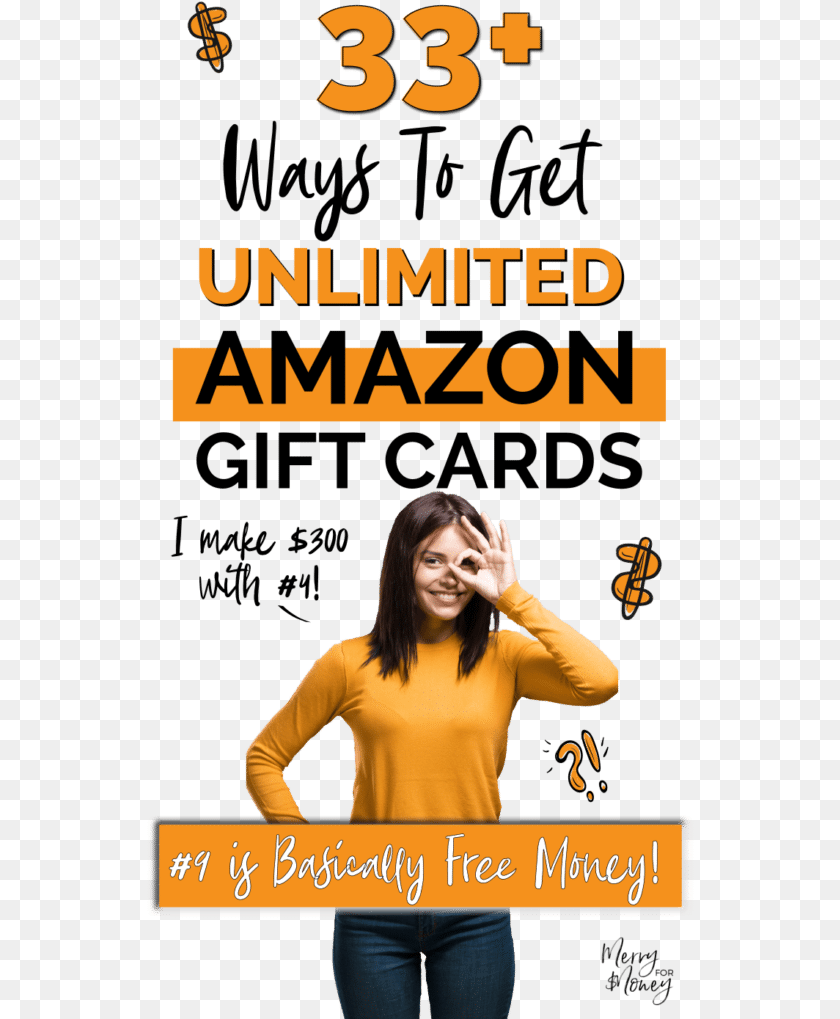 Fun Ways To Get Amazon Gift Cards Gift Cards Poster, Adult, Person, Woman, Female Sticker PNG