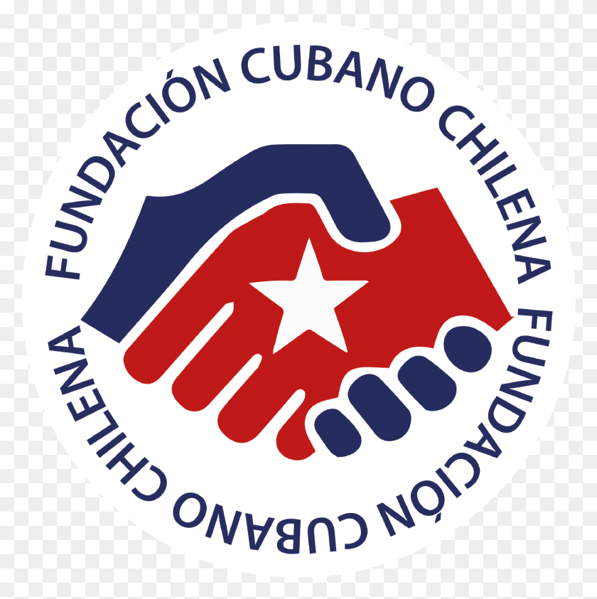 1294x1299 Fundacion Cubano Chilena Emblema Min Darwin39s Fox, Label, Text, Hand HD PNG Download