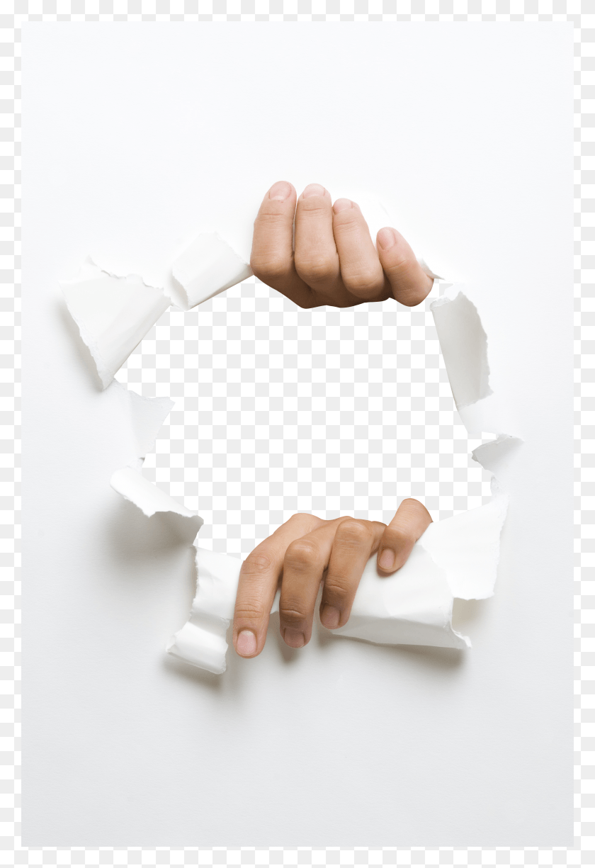 2592x3872 Fundal Tear Paper Effect Free Transparent Image Hq Paper Hole Effect, Hand, Wrist, Finger HD PNG Download