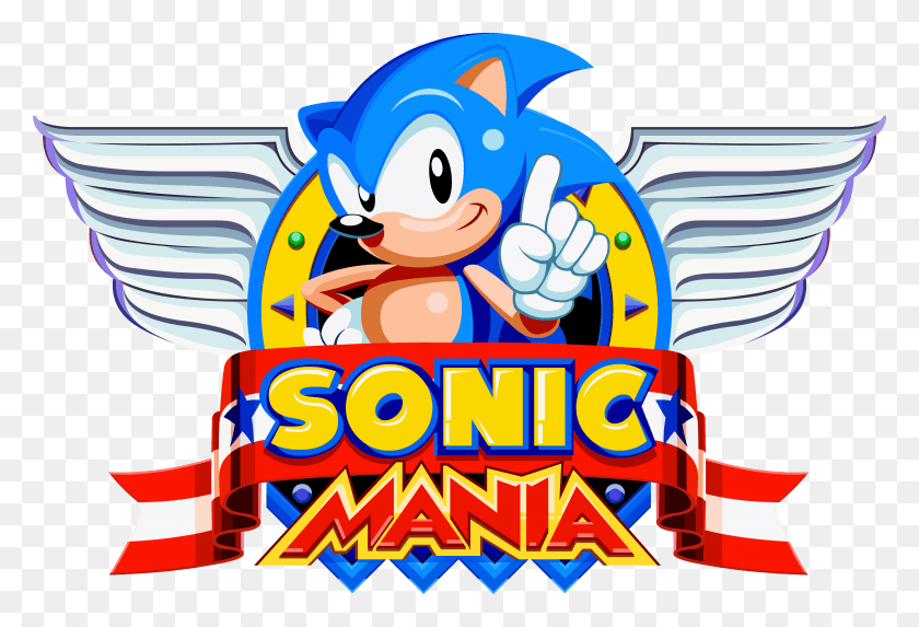 3000x1975 Fundo Sonic Sonic Mania Logo, Label, Text, Advertisement HD PNG Download