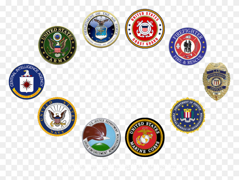 885x651 Funeral Prints Honors All The Members Of The Military Military And First Responders Logos, Logo, Symbol, Trademark HD PNG Download