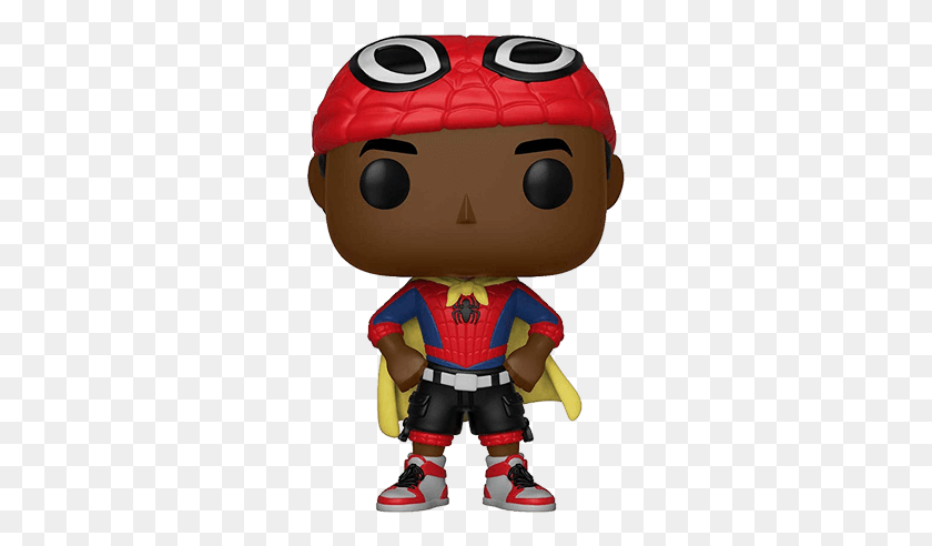 287x432 Funko Pop Animated Spider Man Miles Morales 1 Spiderman Into The Spider Verse Funko, Toy, Person, Human HD PNG Download