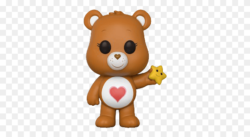 282x399 Funko Pop Care Bears Нежный Медведь 1 Funko Pop Tenderheart Bear, Игрушка, Плюшевый, Копилка Png Скачать