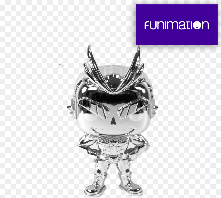 Funko Pop Chrome Allmight Funimation Nycc All Might Chrome Funko, Glass, Person, Art, Ice Sticker PNG