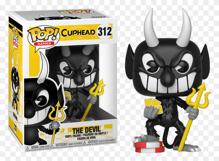 1466x1048 Funko Pop Cuphead The Devil, Toy, Text, Poster HD PNG Download