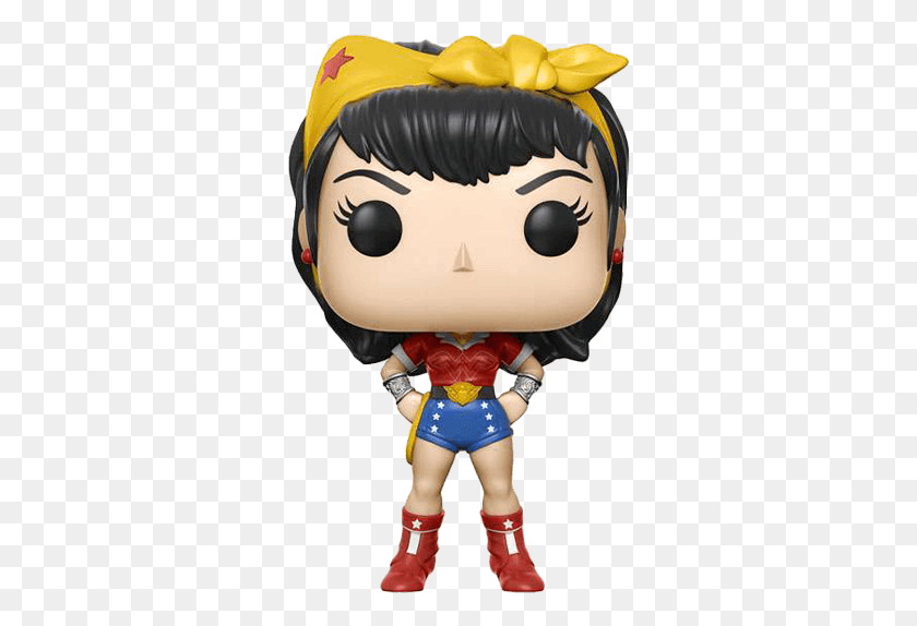 314x514 Funko Pop Dc Comics Bombshells Wave 2 Wonder Woman Bombshell Funko Pop Wonder Woman, Person, Human, Toy HD PNG Download