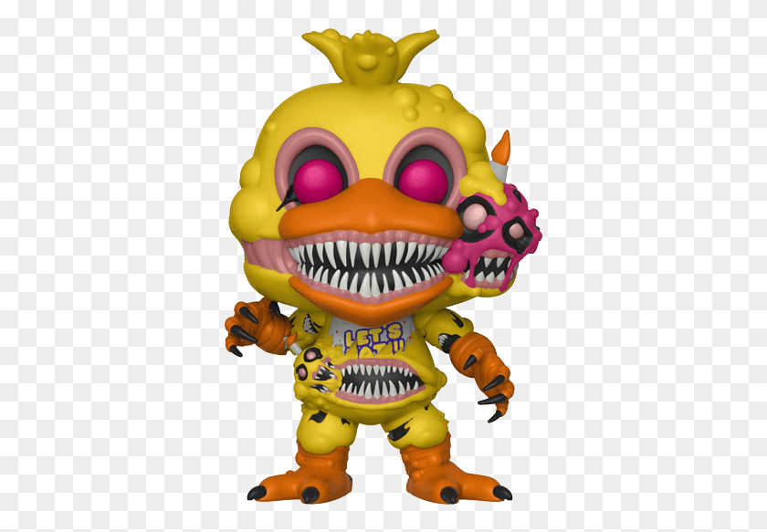 351x523 Funko Pop Fnaf Twisted Chica, Toy, Birthday Cake, Cake HD PNG Download