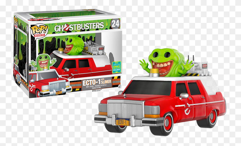 750x450 Funko Pop Ghostbusters Ecto 1 Red With Slimer Exclusive Lego Ghostbusters 2016 Ecto, Van, Vehicle, Transportation HD PNG Download