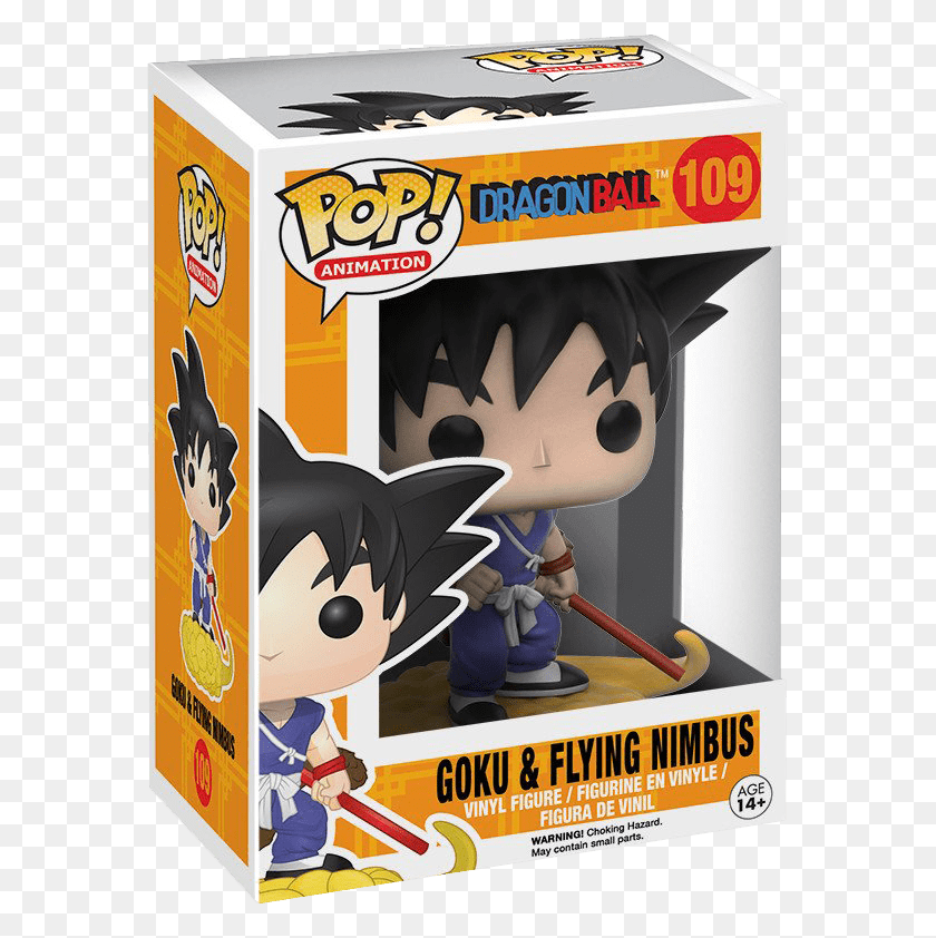 576x782 Funko Pop Goku And Flying Nimbus, Label, Text, Advertisement HD PNG Download