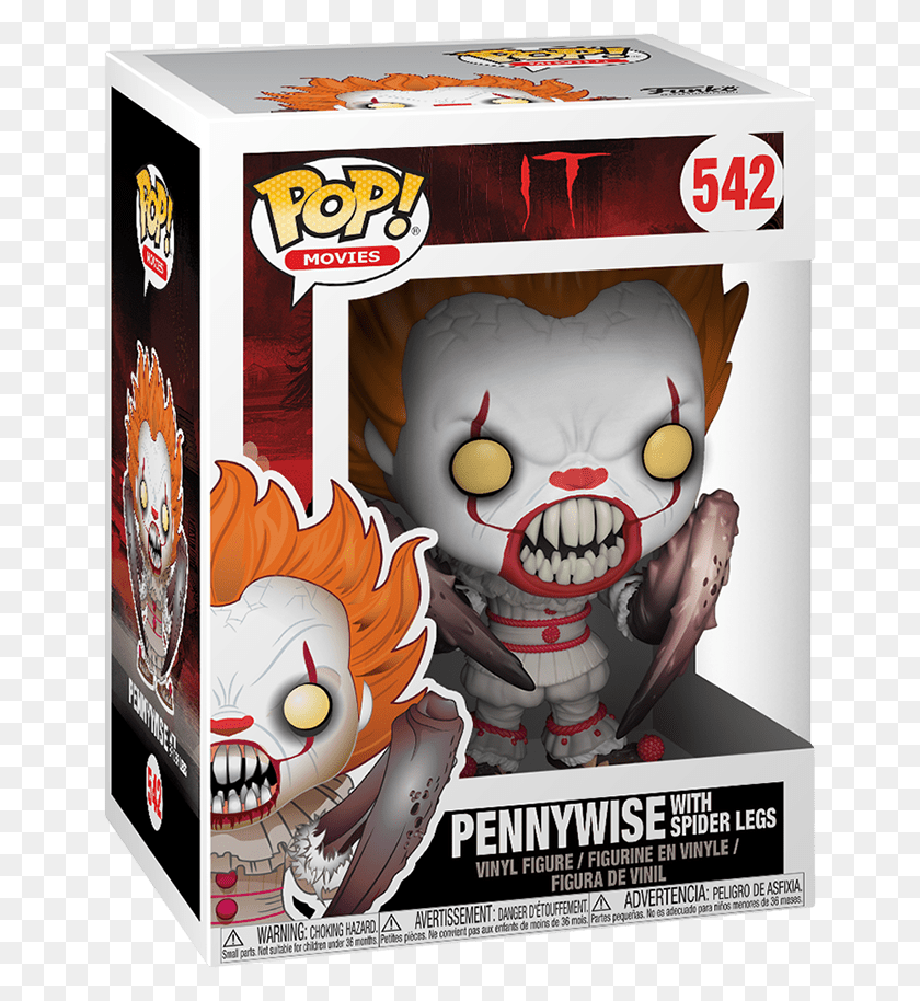 650x854 Funko Pop It Pennywise With Spider Legs Funko Pop Pennywise With Spider Legs, Label, Text, Advertisement HD PNG Download