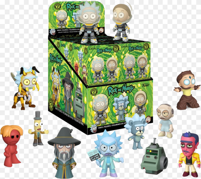 Funko Rick And Morty Mystery Minis, Toy, Adult, Baby, Female Sticker PNG