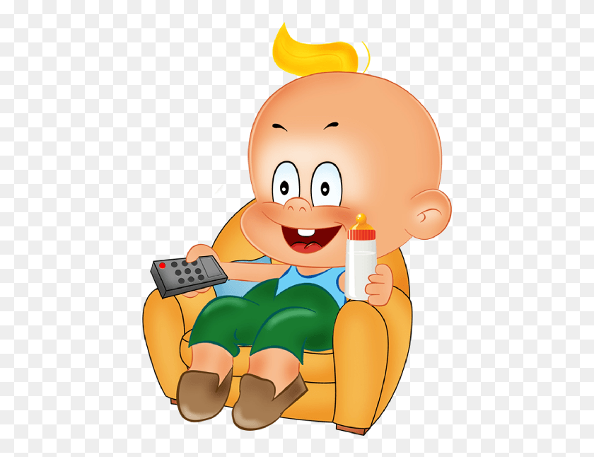 439x586 Funny Baby Boy Playing Cartoon Clipart Funny Clip Art Baby, Toy, Face, Portrait HD PNG Download