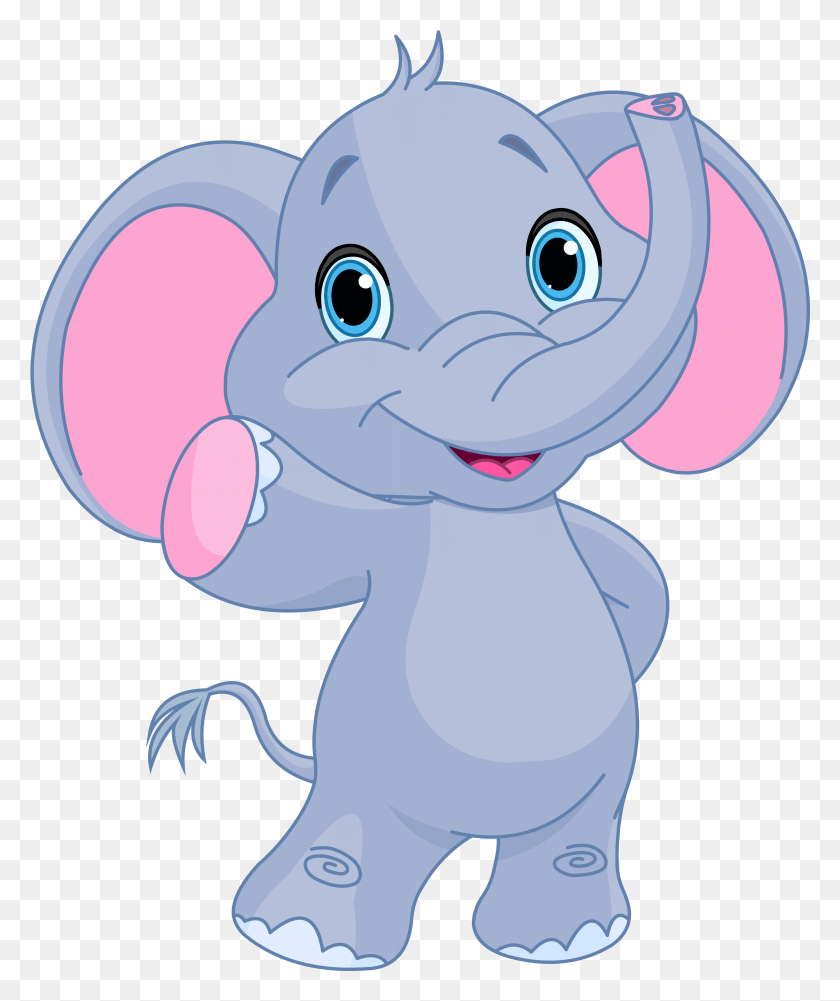 3316x4001 Funny Baby Elephant Image Cliparts Cute Cartoon Elephant, Outdoors, Animal, Mammal HD PNG Download