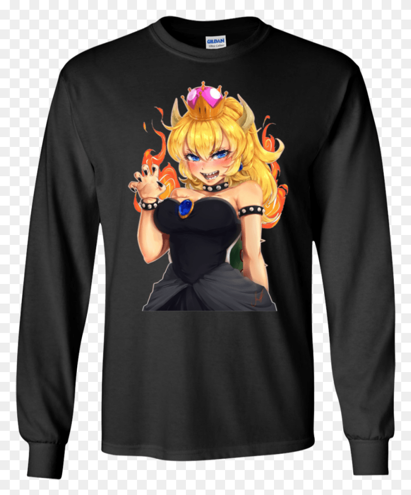 939x1145 Funny Bowsette Meme Ls Shirt Grinch Christmas T Shirts Family, Sleeve, Clothing, Apparel HD PNG Download