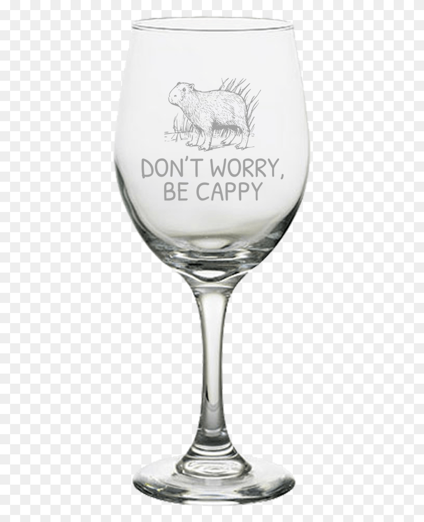 397x974 Funny Capybara Wine Glass Funny Wine Glasses For Teachers, Glass, Goblet, Alcohol HD PNG Download