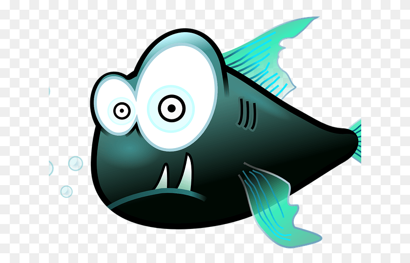 640x480 Funny Cartoon Fish Pictures Piranha Clip Art, Animal, Sea Life, Shark HD PNG Download