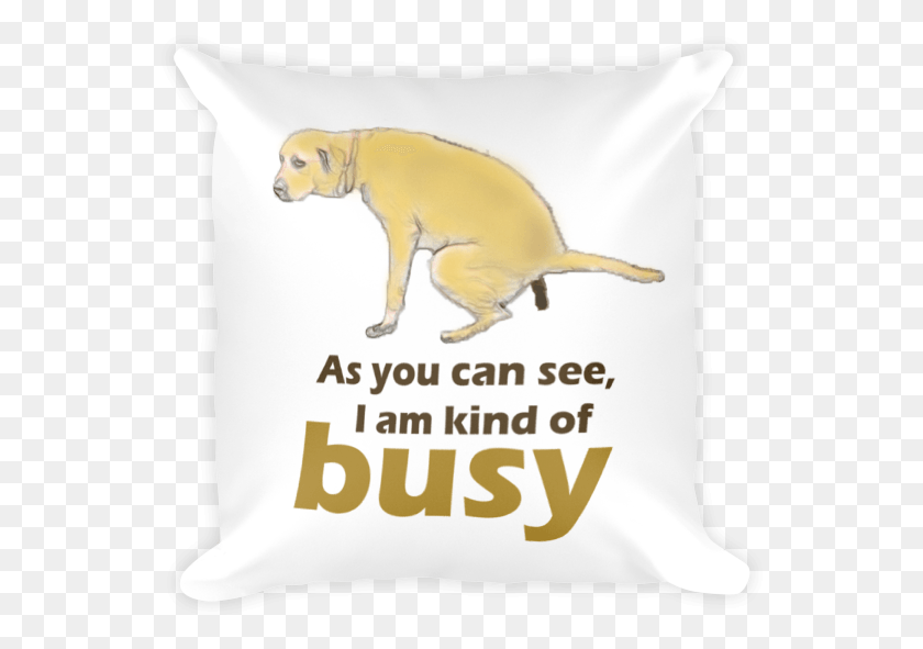 549x531 Funny Dog Square Pillow Pillow Quotes, Cushion, Animal, Pet HD PNG Download